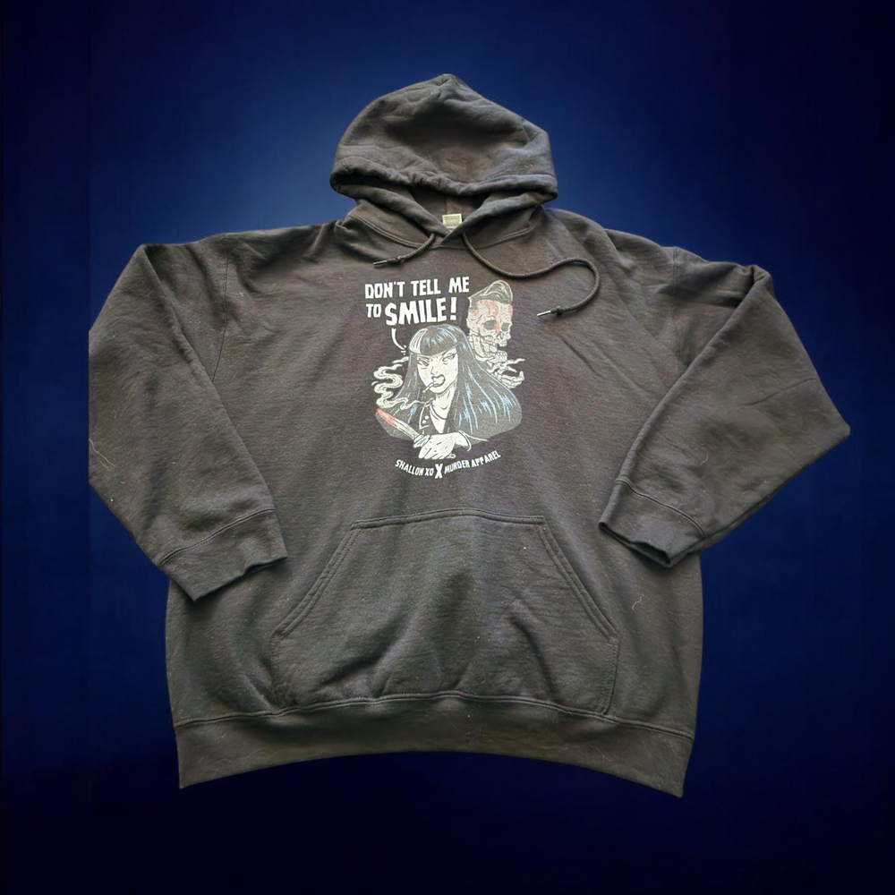Pre-owned Women's "Shallon XO x Murder Apparel" Black Graphic Hoodie